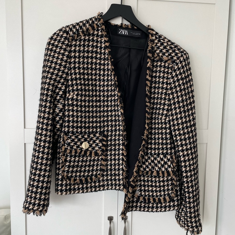 Black and Brown Zara Jacket